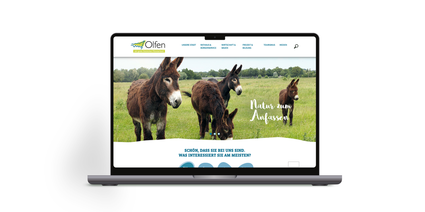 B2B Website Design Agentur Münster TYPO3 Agentur Entwicklung für Kommunen